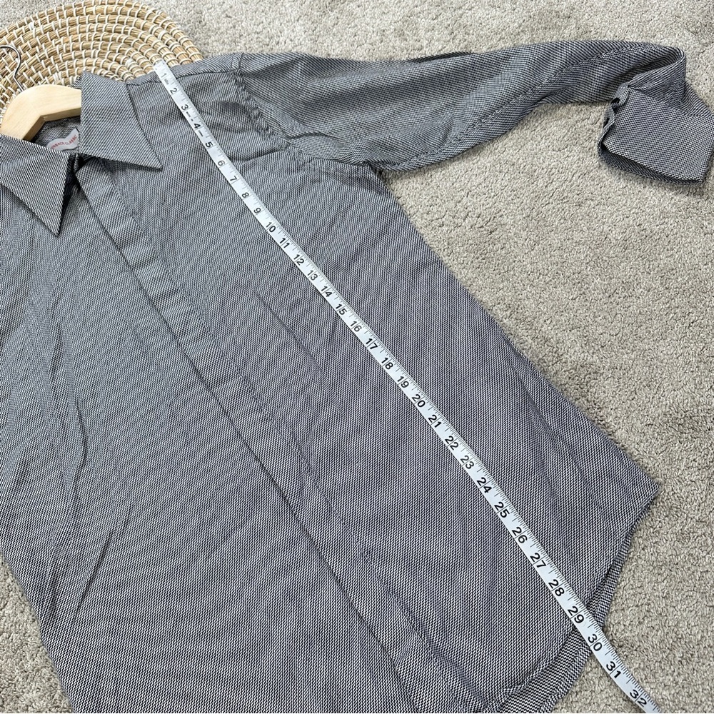 Versace Classic Men’s Button Up Shirt Longsleeve Sharkskin Print Geometric M - Picture 14 of 15